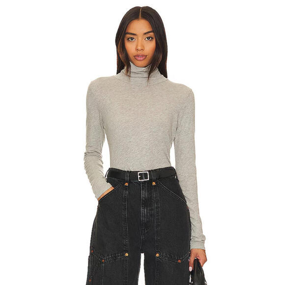LAmade Tops - Roosevelt Turtleneck in gray LA Made SMALL NWT